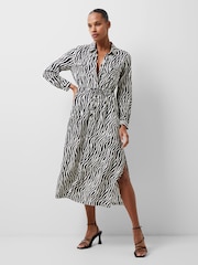 French Connection Black Seine Delphine Dress - Image 1 of 4