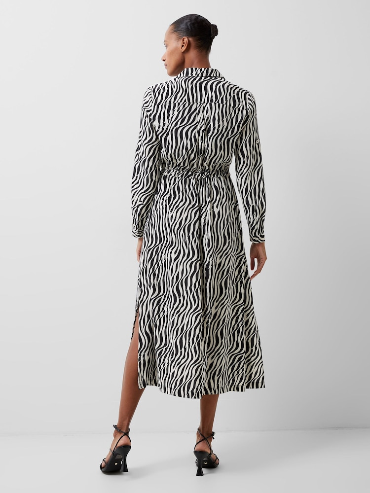French Connection Black Seine Delphine Dress - Image 2 of 4