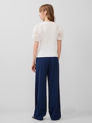 Weiß - French Connection Broiderie Rosana Anges T-Shirt - Bild 2 von 4