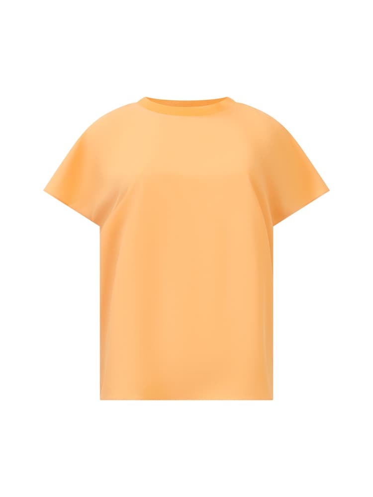 Orange - French Connection – Leichtes Crepe-Top mit Rundhalsausschnitt - Bild 4 von 4
