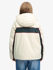 Superdry Cream Vintage Hooded Wind Jacket - Image 3 of 6