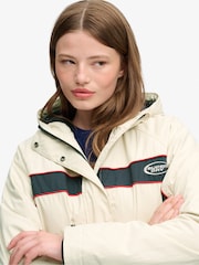 Superdry Cream Vintage Hooded Wind Jacket - Image 5 of 6