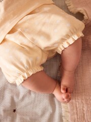 Cream Bear Baby 100% Cotton Top and Shorts 2 Piece Set - Image 3 of 11