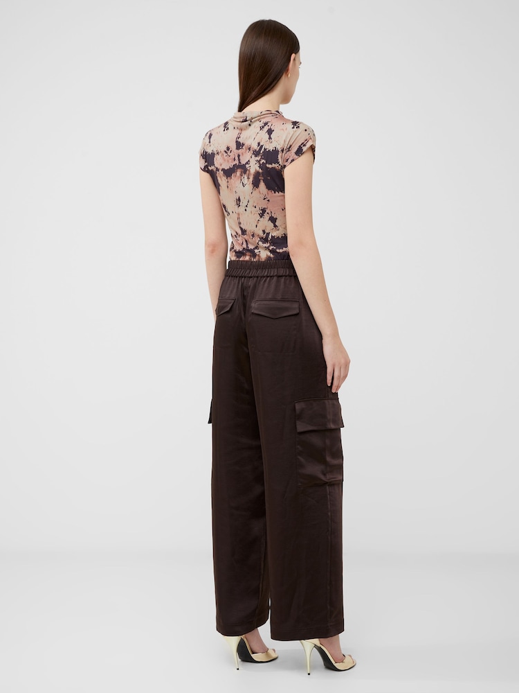 French Connection Brown Chloetta Cargo Trousers - Image 2 of 4