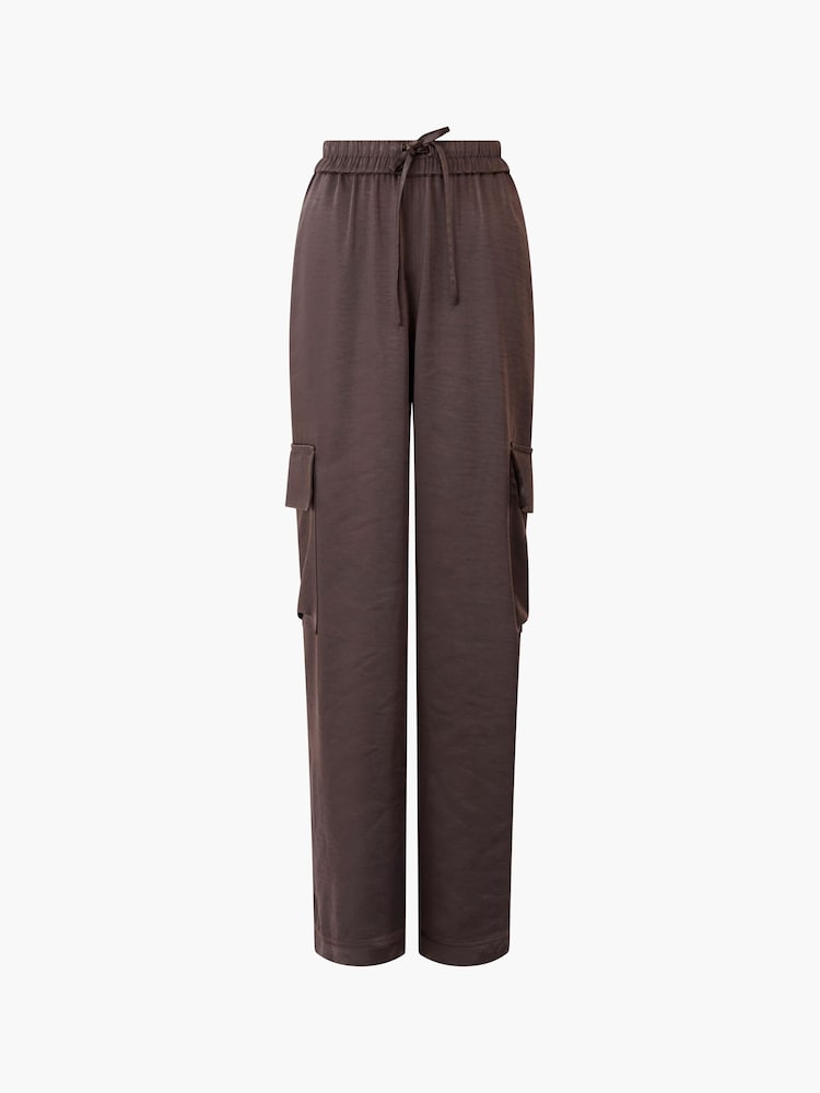 French Connection Brown Chloetta Cargo Trousers - Image 4 of 4