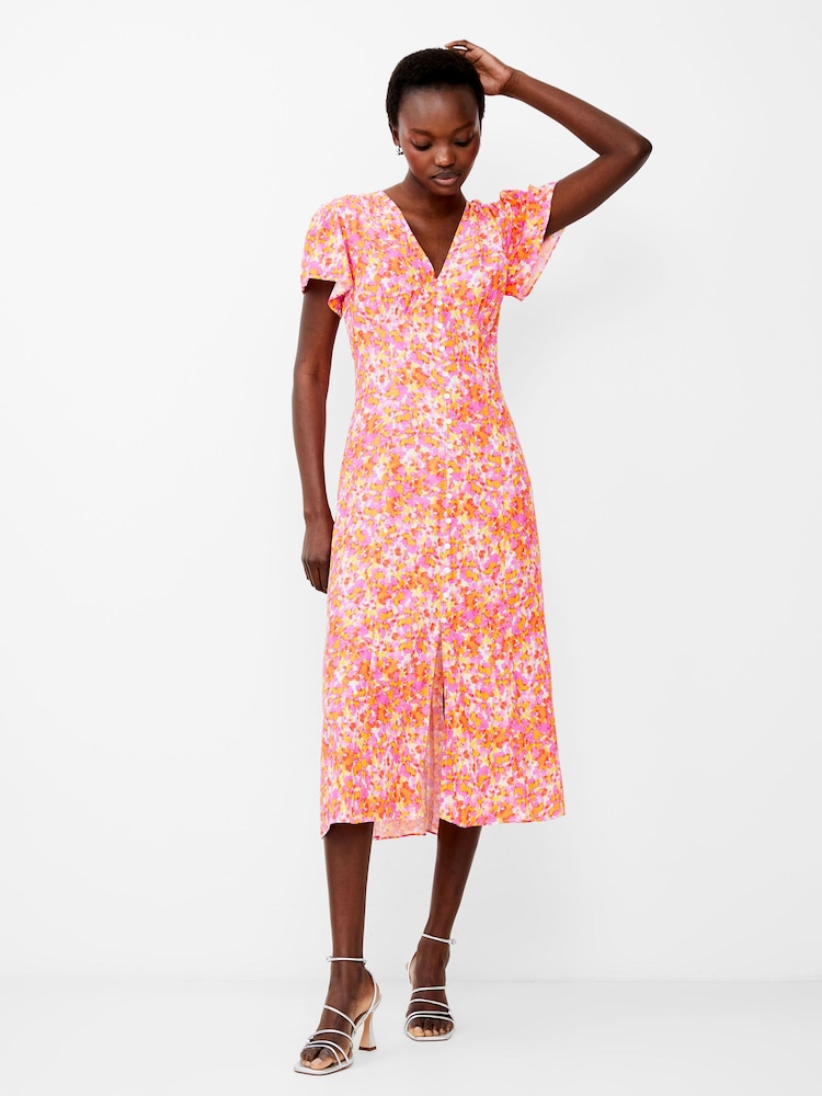 French Connection Orange Cass Delphine Dress - Image 1 of 4