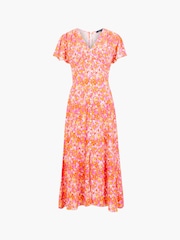 French Connection Orange Cass Delphine Dress - Image 4 of 4