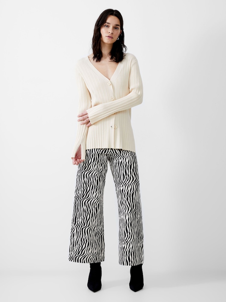 French Connection Cream Leonora Cardigan - Image 1 of 4
