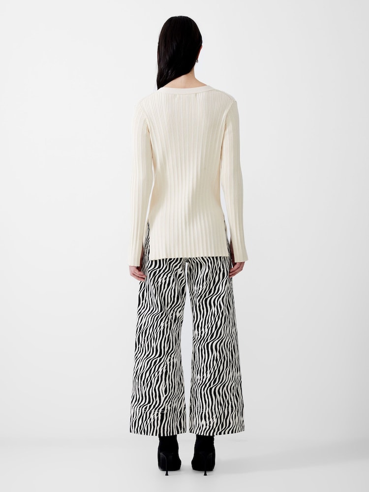 French Connection Cream Leonora Cardigan - Image 2 of 4