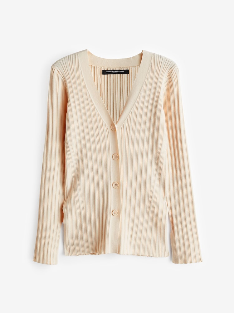 French Connection Cream Leonora Cardigan - Image 4 of 4