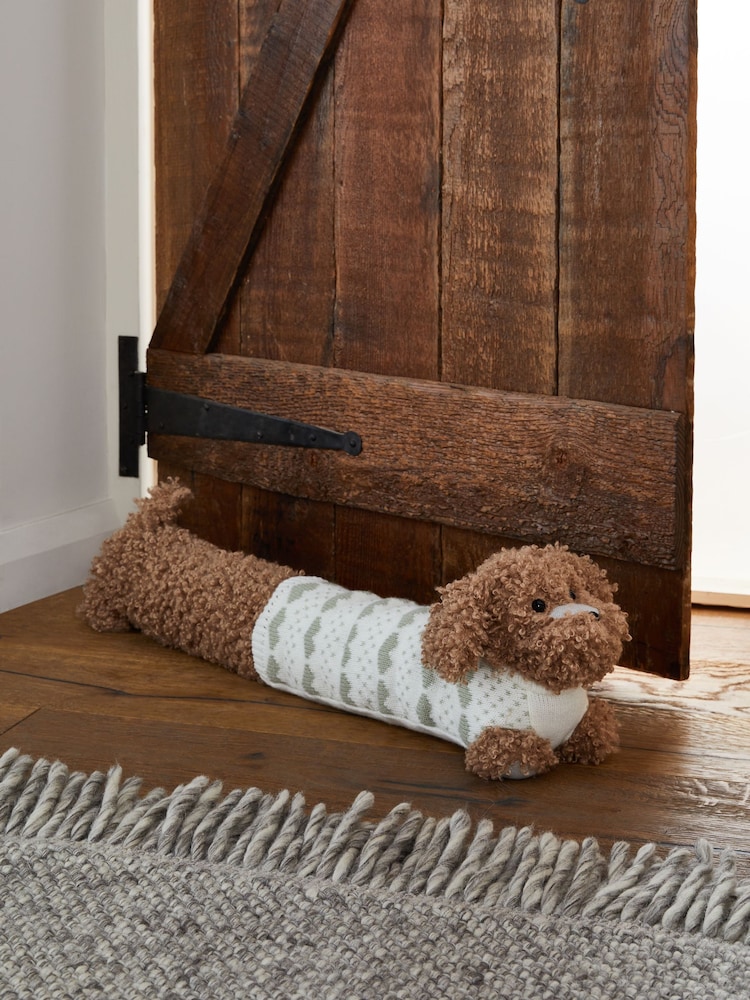 Sage Green Charlie The Cockapoo Draught Excluder - Image 1 of 4 Sage Green Charlie The Cockapoo Draught Excluder - Image 1 of 4