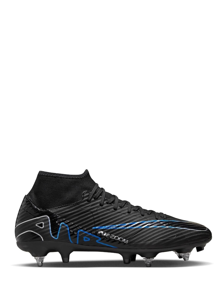 Nike Black Zoom Mercurial Superfly 9 Academy Pro Soft Ground Football Boots - Image 1 of 8