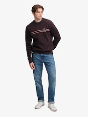 Superdry Brown Outdoor Stripe Logo Relaxed Sweatshirt - Image 2 of 6
