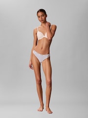 Calvin Klein Blue Low Rise Thongs 3 Pack - Icon Logo - Image 4 of 6