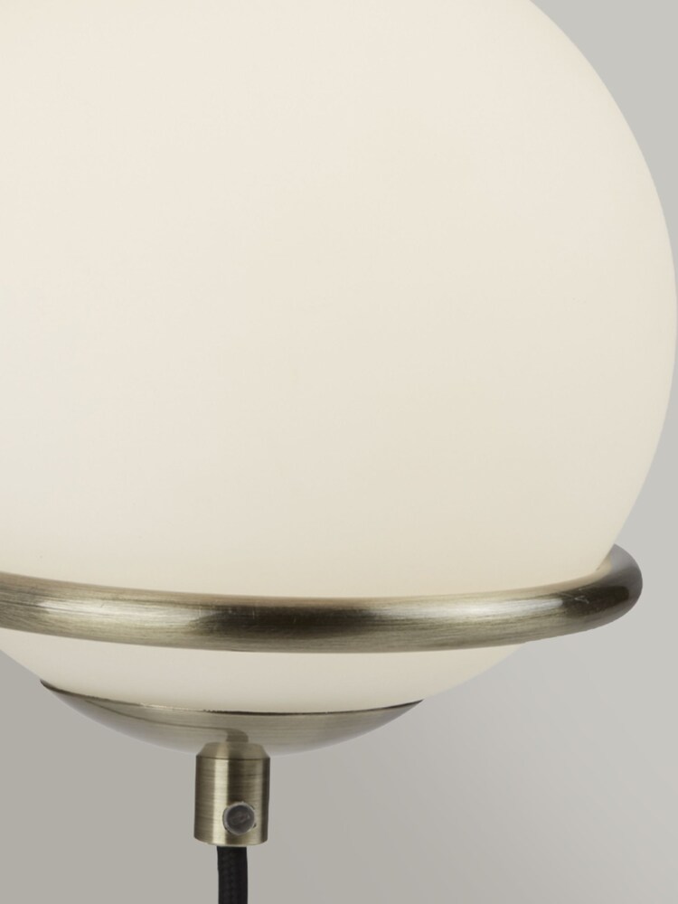 Searchlight Brass Anna Wall Bracket With White Glass Shades - Image 3 of 3