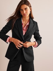 Boden Black Chrome The Marylebone Jersey Blazer - Image 1 of 6
