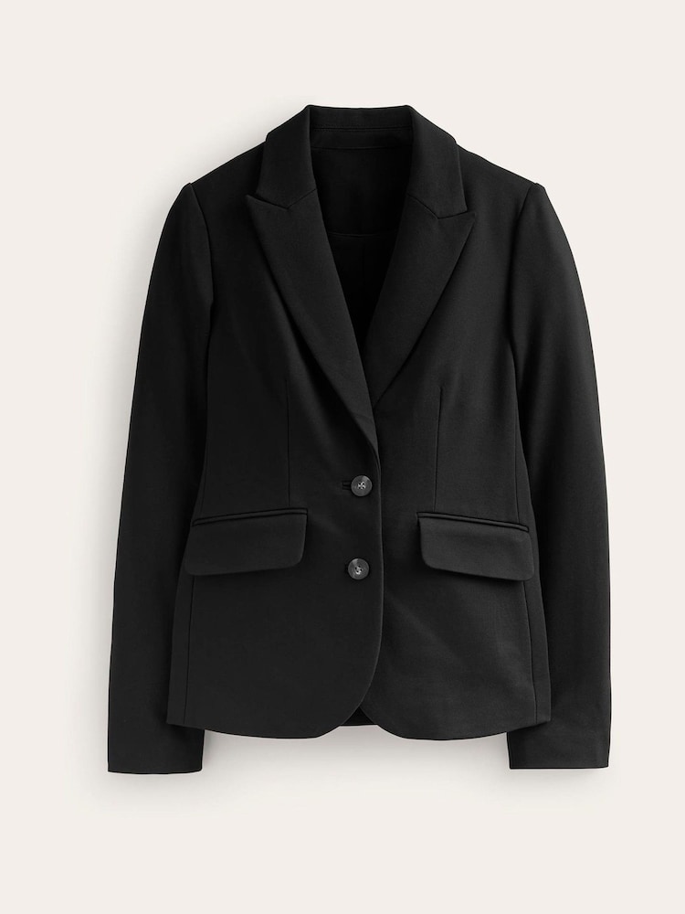 Boden Black Chrome The Marylebone Jersey Blazer - Image 6 of 6