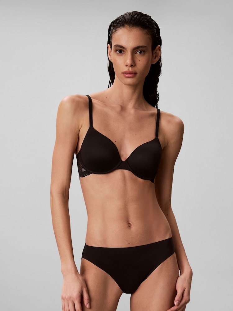 Calvin Klein Black Bikini Briefs - Perfectly Fit Lace - Image 1 of 7 Calvin Klein Black Bikini Briefs - Perfectly Fit Lace - Image 1 of 7