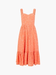 French Connection Orange Erin Gretta Dress - Image 4 of 4