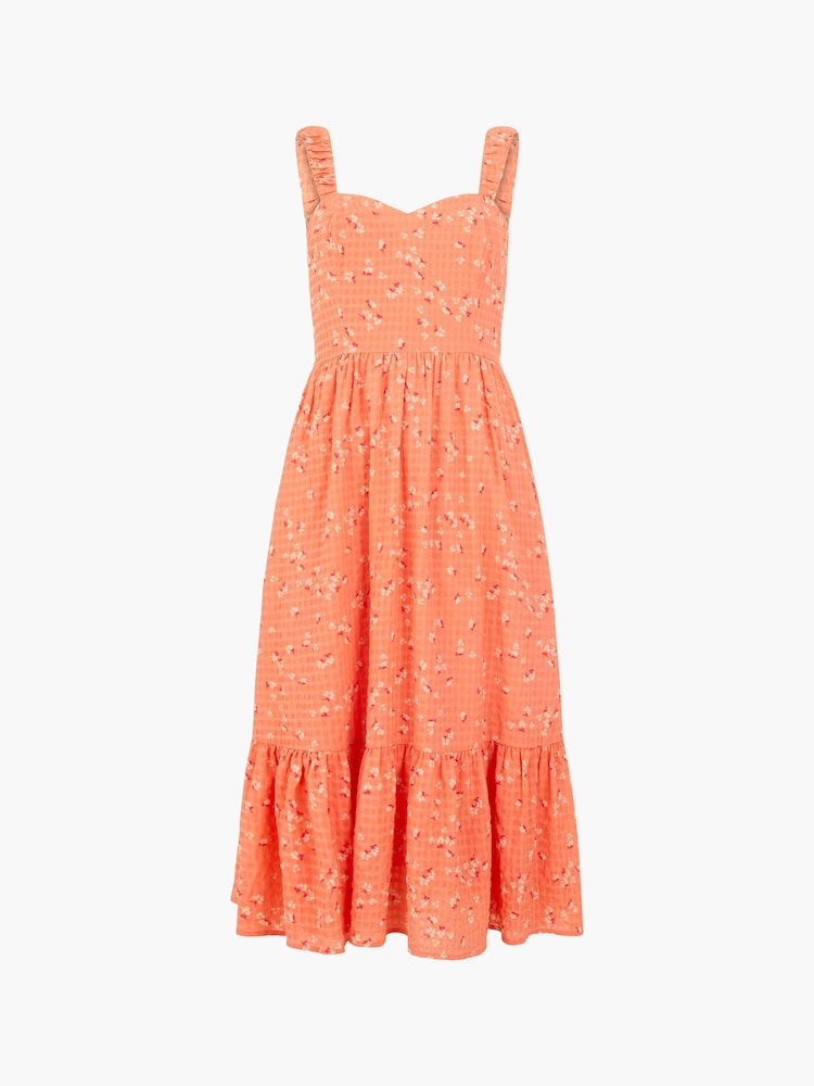 French Connection Orange Erin Gretta Dress - Image 4 of 4