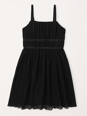 Abercrombie & Fitch Plisse Black Dress - Image 1 of 4