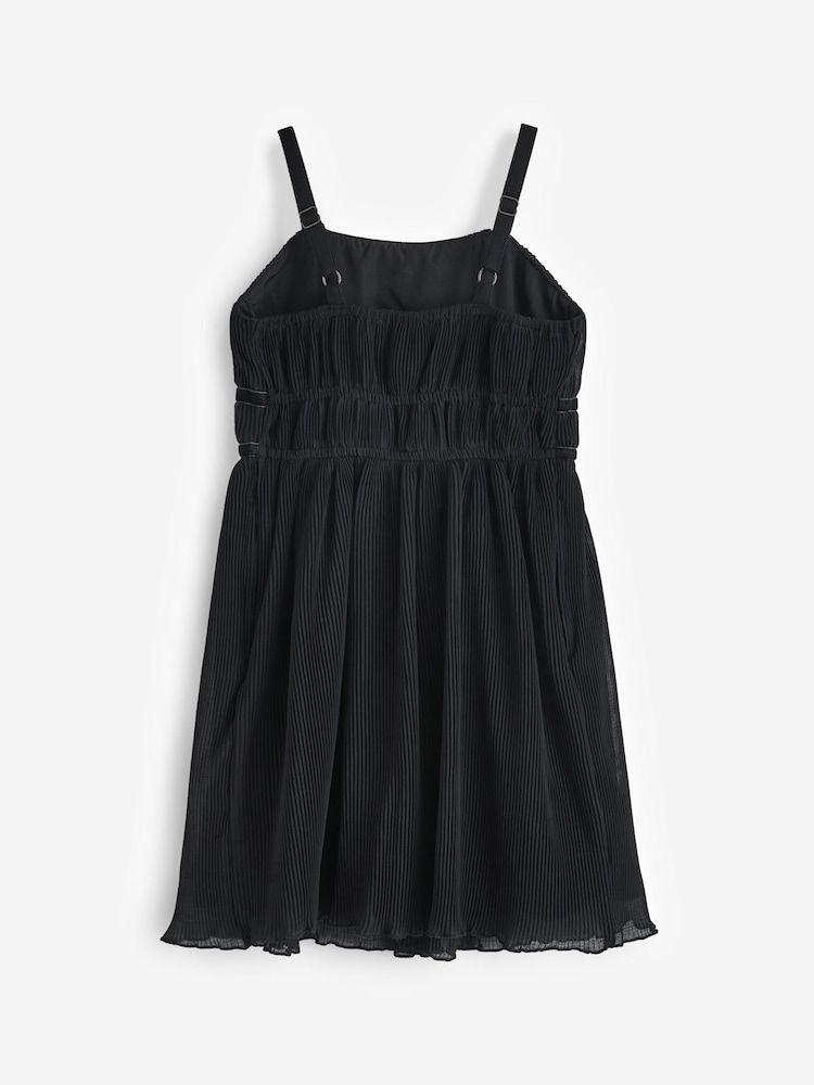 Abercrombie & Fitch Plisse Black Dress - Image 2 of 4