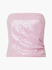 French Connection Pink Anisha Ombre Sequin Top - Image 4 of 4