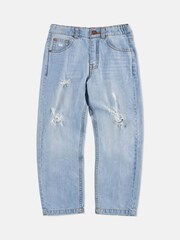 Angel & Rocket Blue Jamie Wide Leg Ripped Jeans - Image 2 of 4