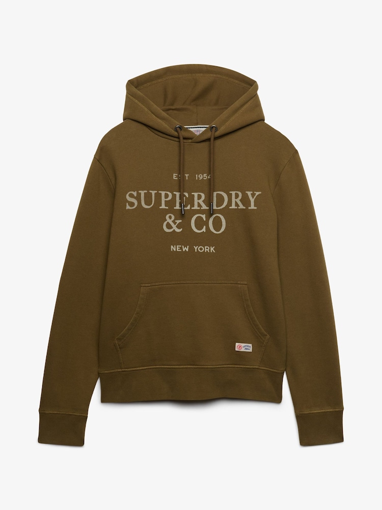 Brun - Sweat-shirt à capuche décontracté Superdry 1954 Company - Image 7 sur 7 Brun - Sweat-shirt à capuche décontracté Superdry 1954 Company - Image 7 sur 7