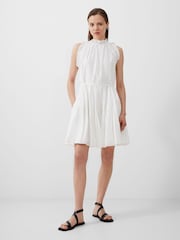 French Connection White Tiered Flared Emily Mini Dress - Image 1 of 4