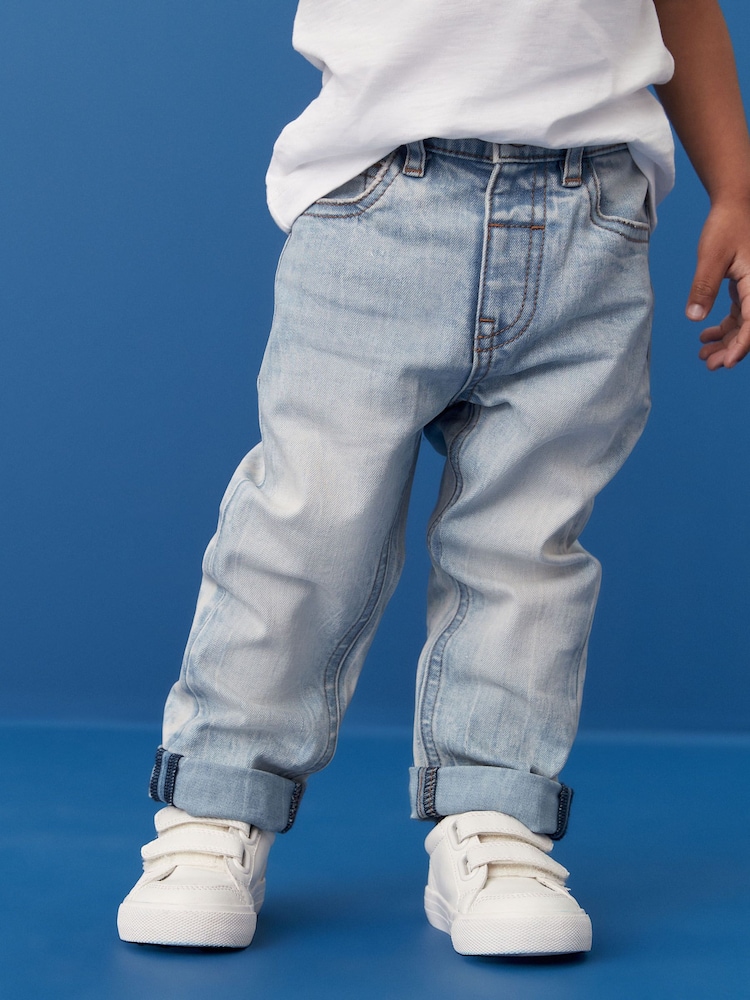 Denim in Bleach-Waschung - Bequeme Stretch-Jeans (3 Monate bis 7 Jahre) - Bild 1 von 5 Denim in Bleach-Waschung - Bequeme Stretch-Jeans (3 Monate bis 7 Jahre) - Bild 1 von 5