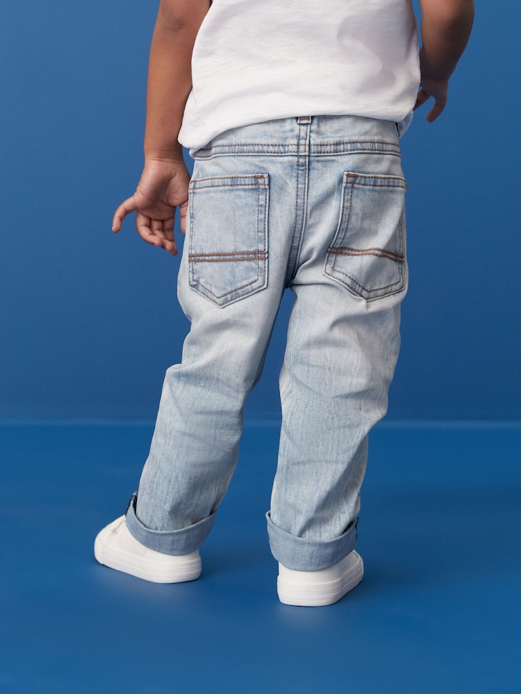 Denim in Bleach-Waschung - Bequeme Stretch-Jeans (3 Monate bis 7 Jahre) - Bild 2 von 5 Denim in Bleach-Waschung - Bequeme Stretch-Jeans (3 Monate bis 7 Jahre) - Bild 2 von 5