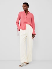 French Connection Pink Cecile Crepe Shirt - Image 1 of 4