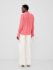 French Connection Pink Cecile Crepe Shirt - Image 2 of 4