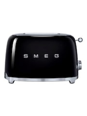 Smeg Black 2 Slice Toaster - Image 1 of 2