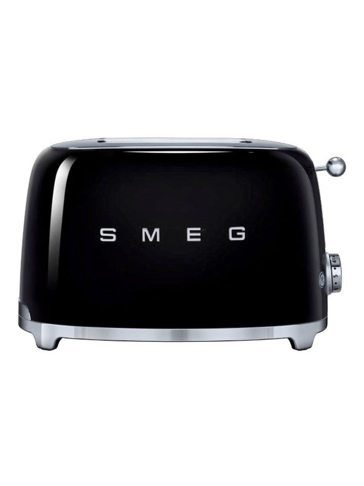 Smeg Black 2 Slice Toaster - Image 1 of 2