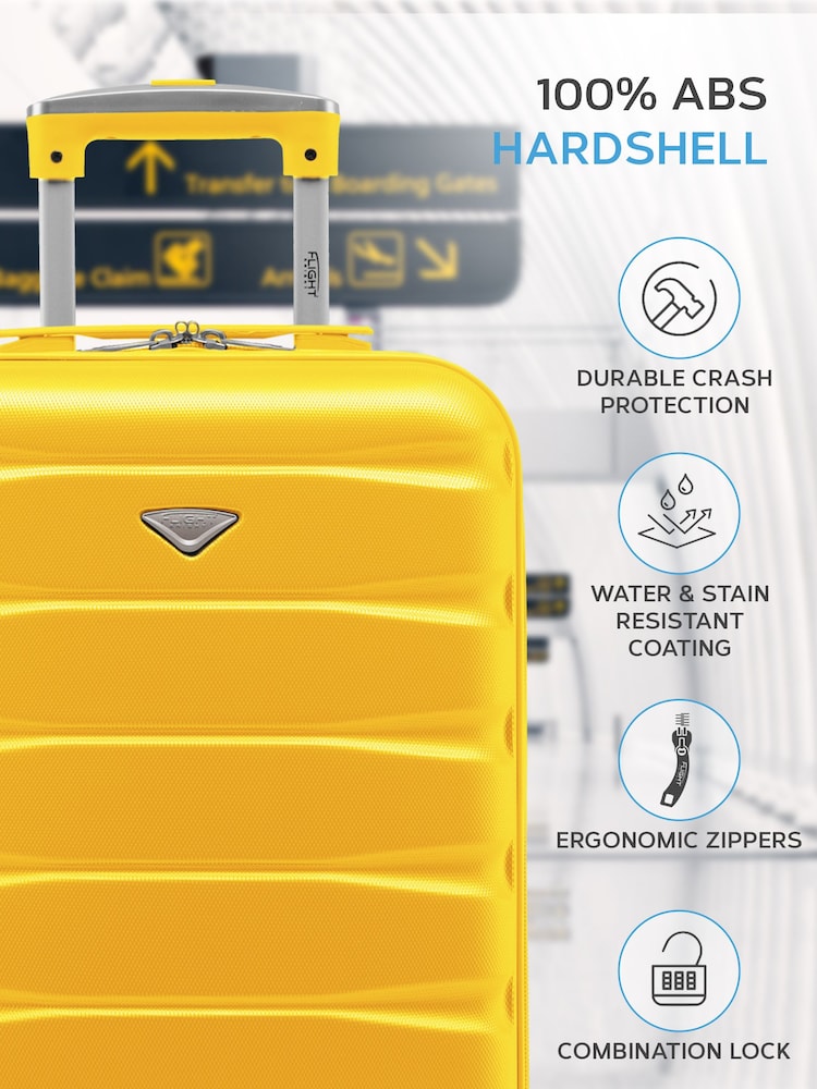 Flight Knight Hard Shell ABS Easyjet Size Cabin Carry On Case - Image 4 of 7