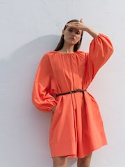 French Connection Orange Alora Dress - Image 4 of 5
