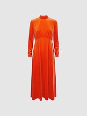 Florere Velvet Midi Dress - Image 6 of 7