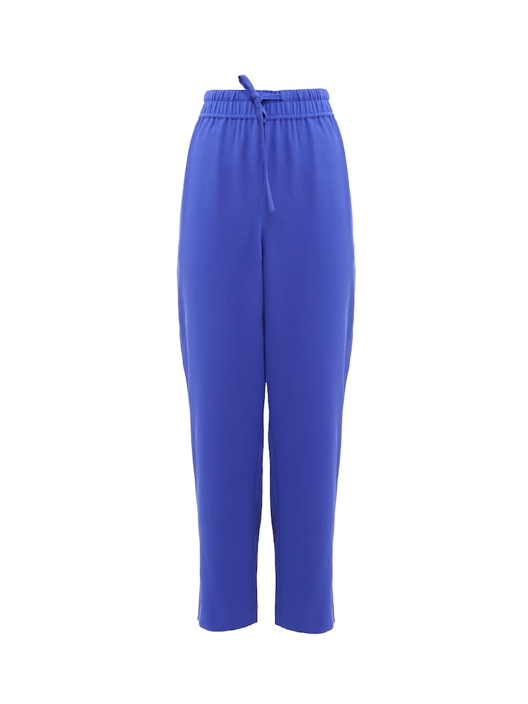 French Connection Blue Bella Twill Trousers - Image 4 of 4