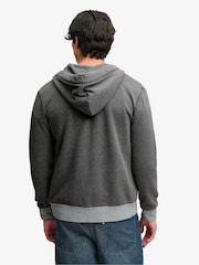 Superdry Grey SD&Co. Zip Through Hoodie - Image 2 of 7