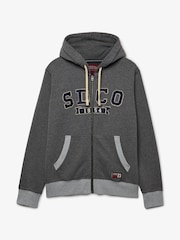 Superdry Grey SD&Co. Zip Through Hoodie - Image 6 of 7