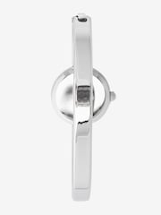 Silver Tone Sparkle Hinge Bracelet Watch - Image 3 of 4