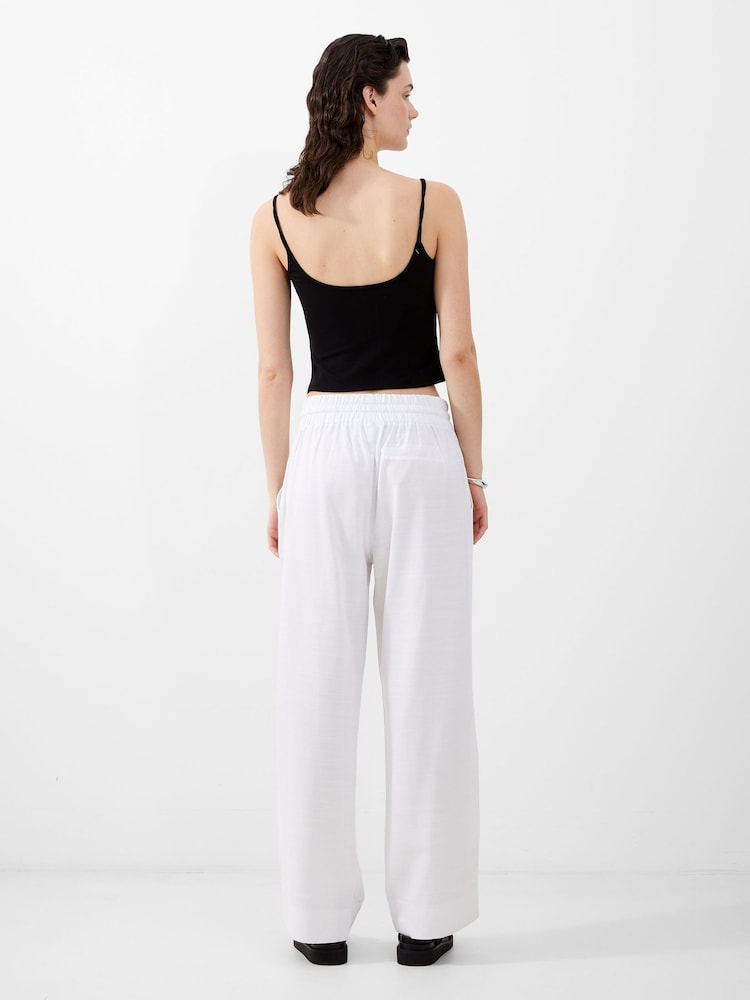 French Connection White Bodie Blend Trousers - Image 2 of 4