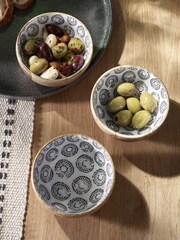 Mango Wood Set of 3 Nibble and Dip Bowls - Image 2 of 4