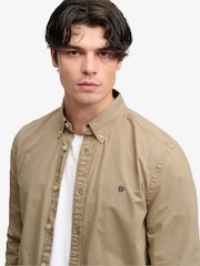 Natural - Camisa de manga larga teñida en prenda de Superdry - Imagen 4 de 4