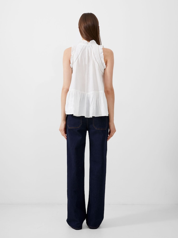 French Connection White Emily Top - Image 2 of 4