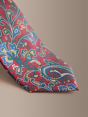 Red Signature 100% Silk Pattern Tie - Image 5 of 6