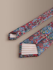 Red Signature 100% Silk Pattern Tie - Image 6 of 6