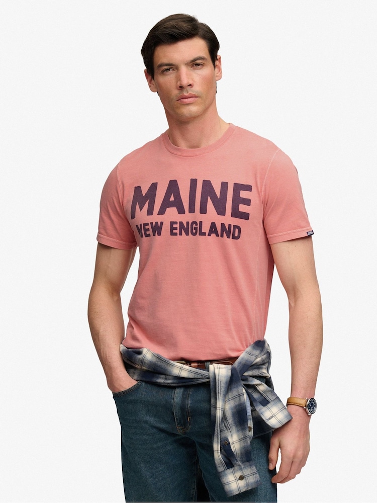 Superdry Pink Outdoor Type T-Shirt - Image 1 of 7